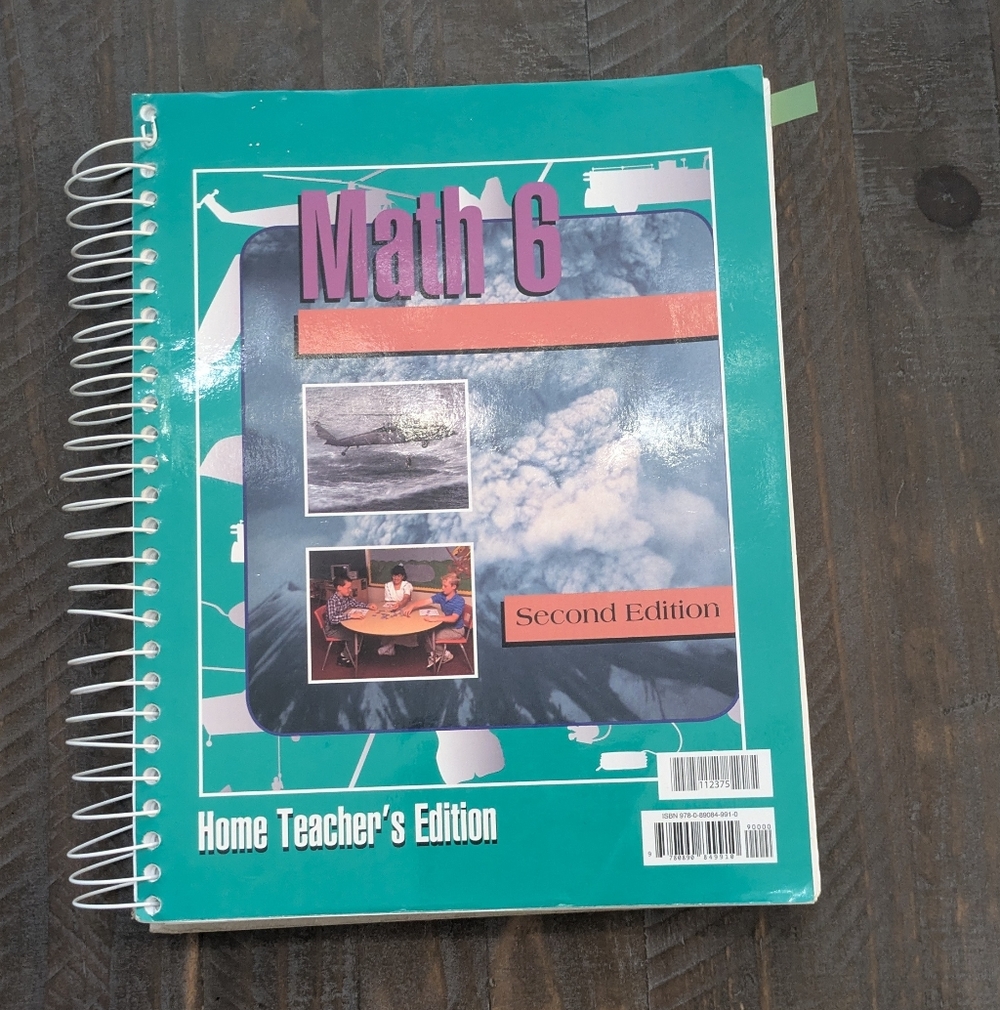 BJU Bob Jones 6th Grade Math Teachers Edition (2nd Edition)